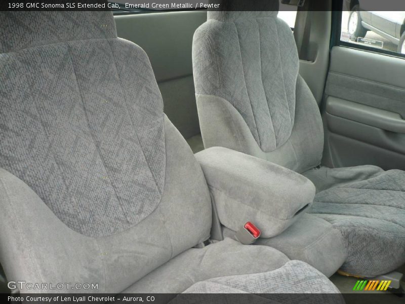 Emerald Green Metallic / Pewter 1998 GMC Sonoma SLS Extended Cab
