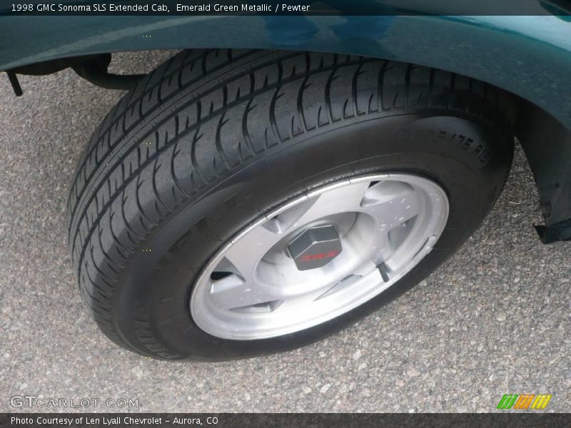 Emerald Green Metallic / Pewter 1998 GMC Sonoma SLS Extended Cab