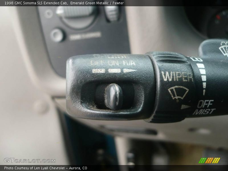 Emerald Green Metallic / Pewter 1998 GMC Sonoma SLS Extended Cab