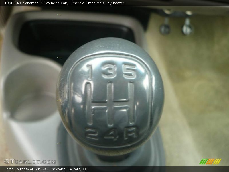 Emerald Green Metallic / Pewter 1998 GMC Sonoma SLS Extended Cab