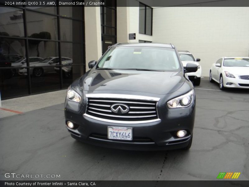 Diamond Slate / Graphite 2014 Infiniti QX60 3.5 AWD