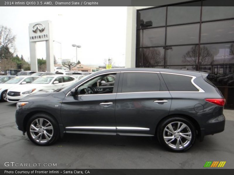 Diamond Slate / Graphite 2014 Infiniti QX60 3.5 AWD