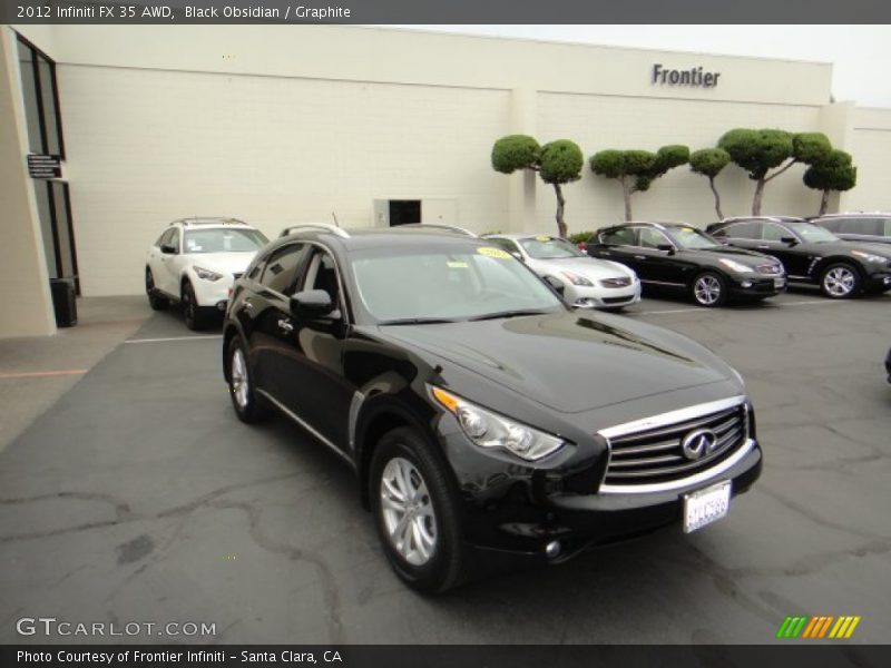 Black Obsidian / Graphite 2012 Infiniti FX 35 AWD