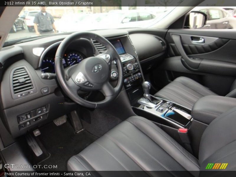  2012 FX 35 AWD Graphite Interior