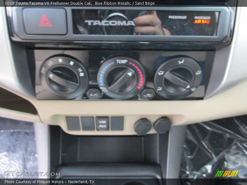 Blue Ribbon Metallic / Sand Beige 2015 Toyota Tacoma V6 PreRunner Double Cab