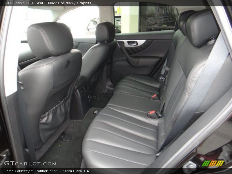 Rear Seat of 2012 FX 35 AWD