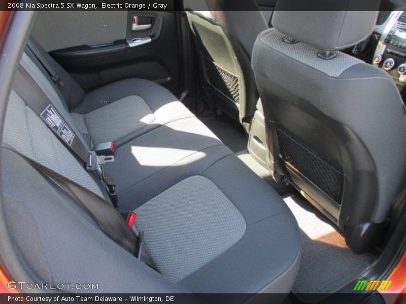 Electric Orange / Gray 2008 Kia Spectra 5 SX Wagon