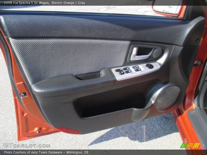 Electric Orange / Gray 2008 Kia Spectra 5 SX Wagon