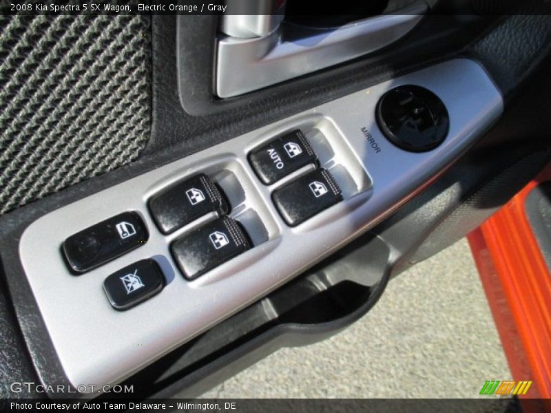 Electric Orange / Gray 2008 Kia Spectra 5 SX Wagon