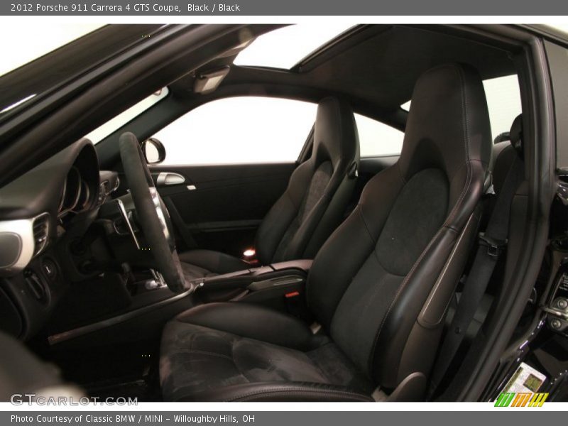 Front Seat of 2012 911 Carrera 4 GTS Coupe