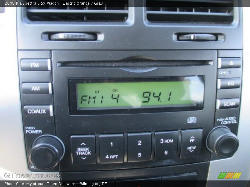Electric Orange / Gray 2008 Kia Spectra 5 SX Wagon