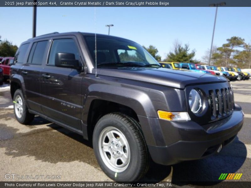 Granite Crystal Metallic / Dark Slate Gray/Light Pebble Beige 2015 Jeep Patriot Sport 4x4