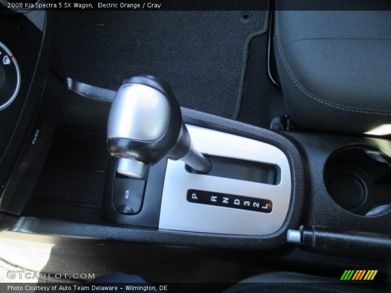 Electric Orange / Gray 2008 Kia Spectra 5 SX Wagon