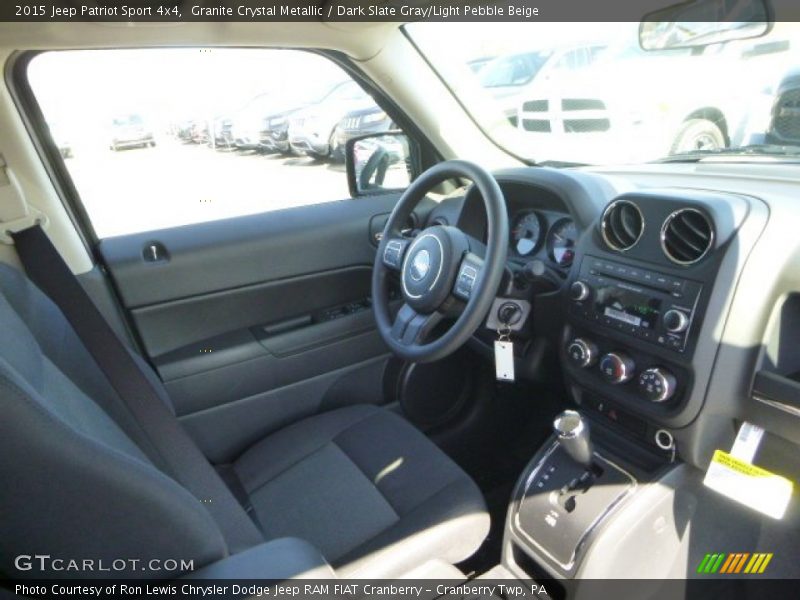  2015 Patriot Sport 4x4 Dark Slate Gray/Light Pebble Beige Interior