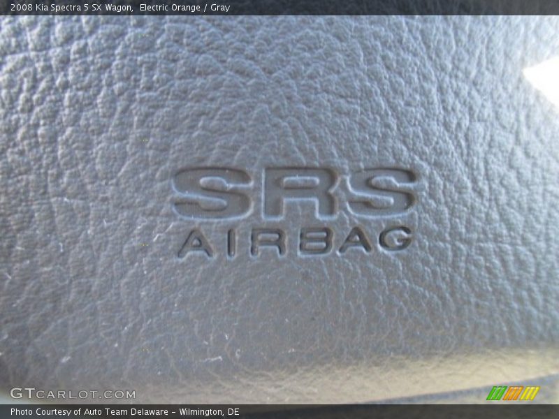 Electric Orange / Gray 2008 Kia Spectra 5 SX Wagon