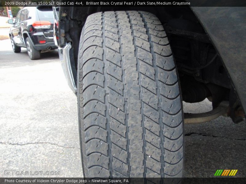 Brilliant Black Crystal Pearl / Dark Slate/Medium Graystone 2009 Dodge Ram 1500 SLT Quad Cab 4x4
