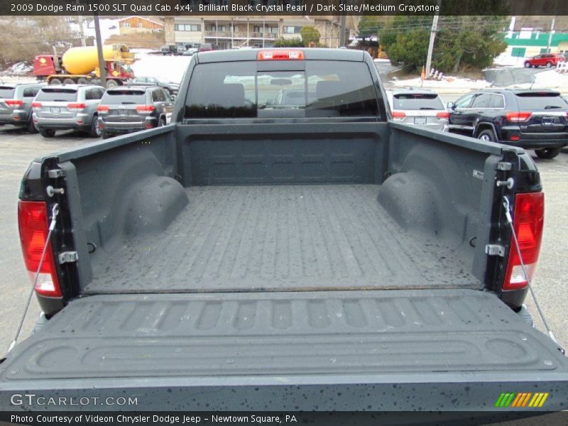 Brilliant Black Crystal Pearl / Dark Slate/Medium Graystone 2009 Dodge Ram 1500 SLT Quad Cab 4x4