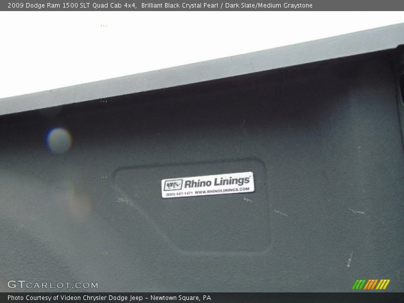 Brilliant Black Crystal Pearl / Dark Slate/Medium Graystone 2009 Dodge Ram 1500 SLT Quad Cab 4x4