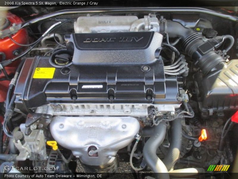 Electric Orange / Gray 2008 Kia Spectra 5 SX Wagon