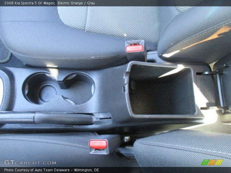 Electric Orange / Gray 2008 Kia Spectra 5 SX Wagon