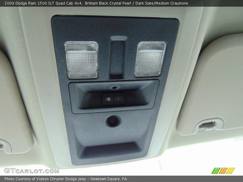 Brilliant Black Crystal Pearl / Dark Slate/Medium Graystone 2009 Dodge Ram 1500 SLT Quad Cab 4x4