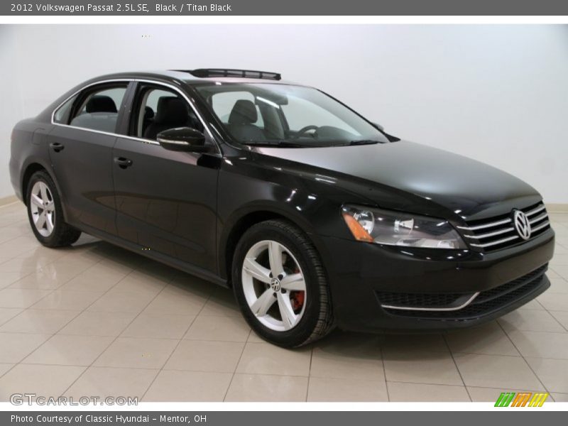 Black / Titan Black 2012 Volkswagen Passat 2.5L SE