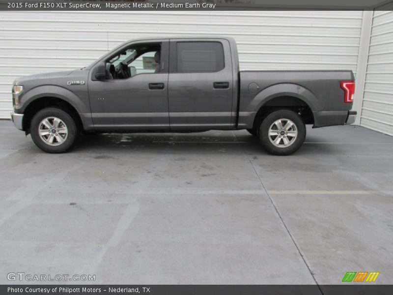 Magnetic Metallic / Medium Earth Gray 2015 Ford F150 XLT SuperCrew