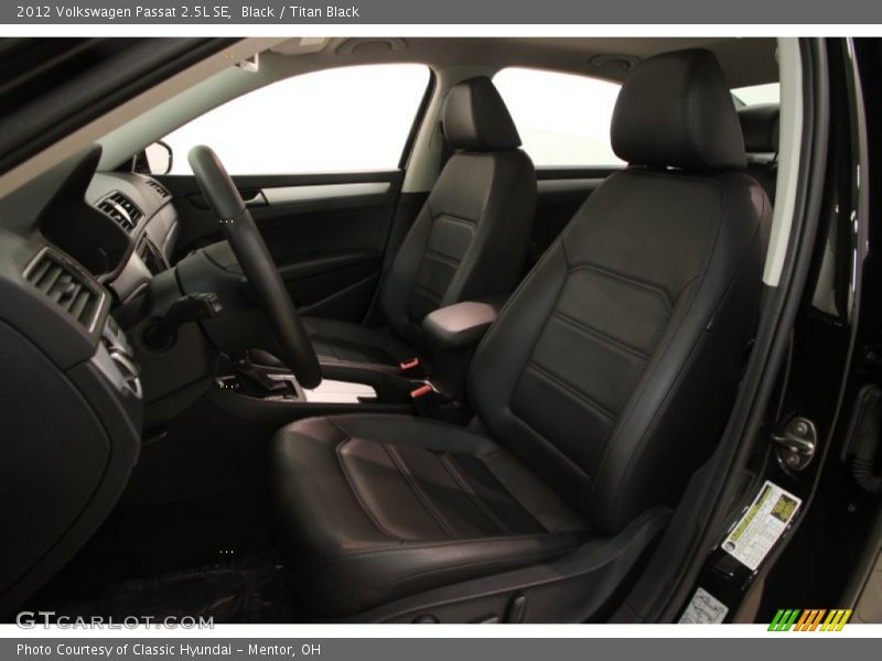 Black / Titan Black 2012 Volkswagen Passat 2.5L SE