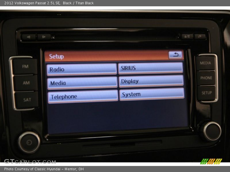Black / Titan Black 2012 Volkswagen Passat 2.5L SE