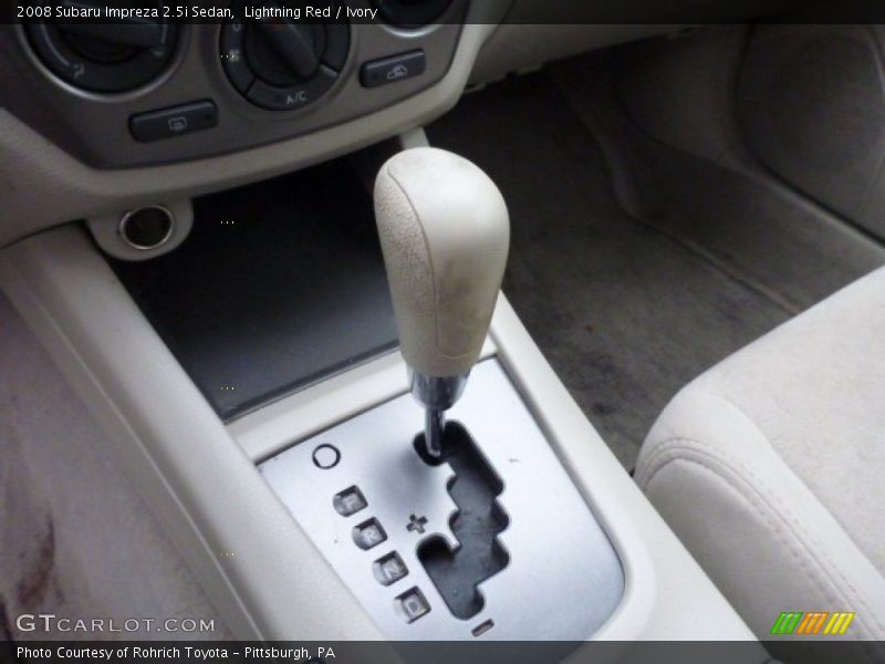 Lightning Red / Ivory 2008 Subaru Impreza 2.5i Sedan