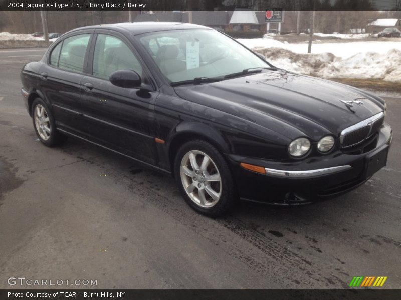 Ebony Black / Barley 2004 Jaguar X-Type 2.5