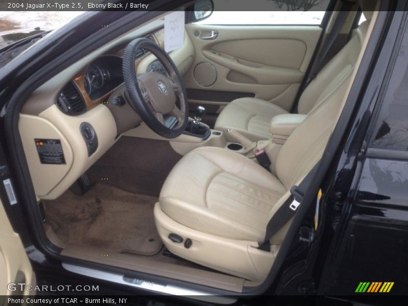 Ebony Black / Barley 2004 Jaguar X-Type 2.5