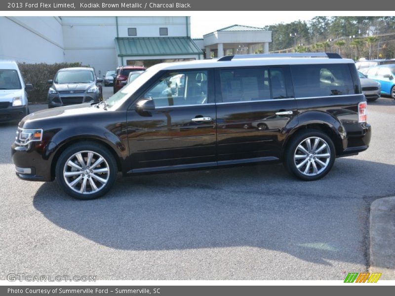 Kodiak Brown Metallic / Charcoal Black 2013 Ford Flex Limited