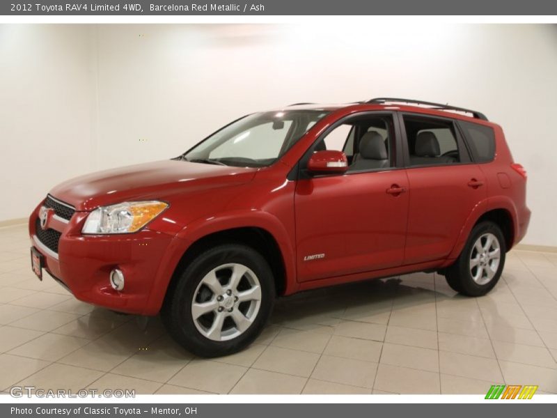 Barcelona Red Metallic / Ash 2012 Toyota RAV4 Limited 4WD
