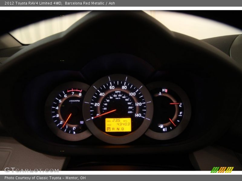 Barcelona Red Metallic / Ash 2012 Toyota RAV4 Limited 4WD