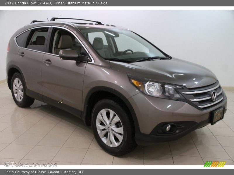 Urban Titanium Metallic / Beige 2012 Honda CR-V EX 4WD