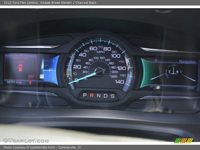 Kodiak Brown Metallic / Charcoal Black 2013 Ford Flex Limited