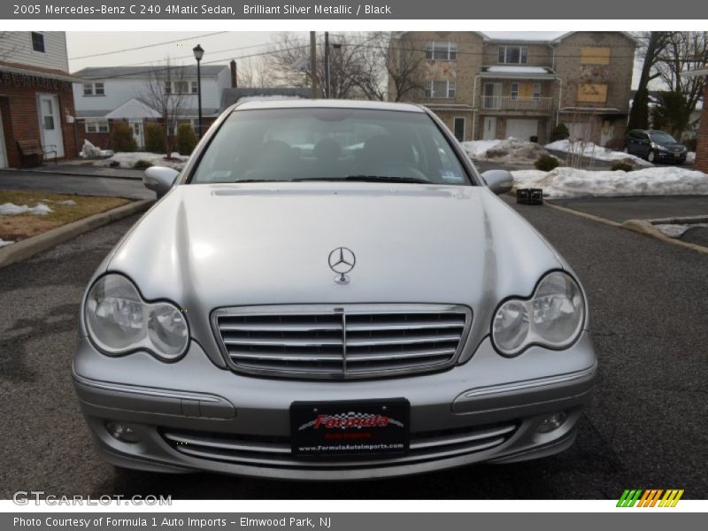 Brilliant Silver Metallic / Black 2005 Mercedes-Benz C 240 4Matic Sedan
