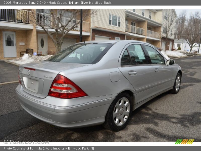 Brilliant Silver Metallic / Black 2005 Mercedes-Benz C 240 4Matic Sedan