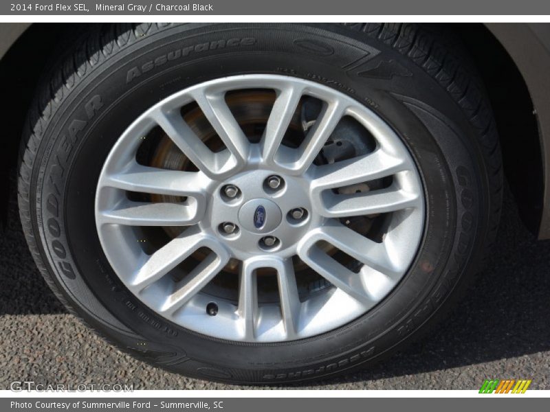 Mineral Gray / Charcoal Black 2014 Ford Flex SEL