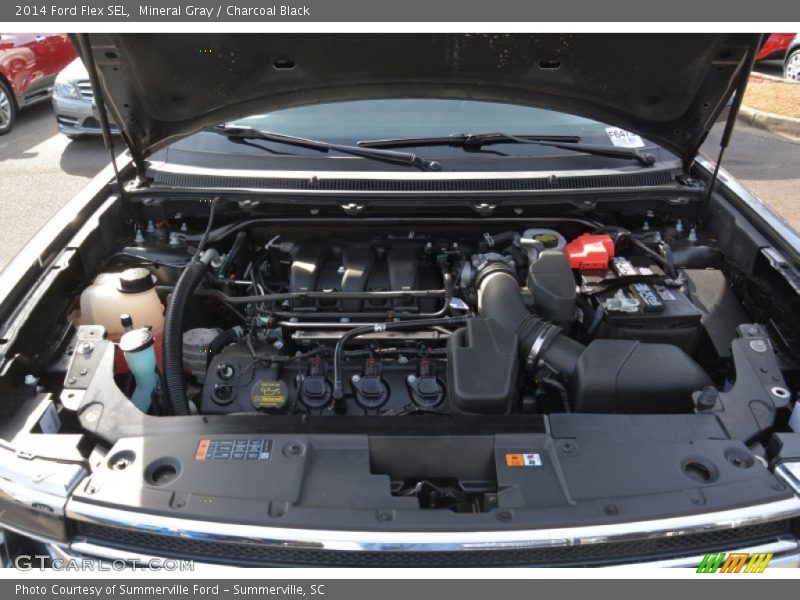 Mineral Gray / Charcoal Black 2014 Ford Flex SEL