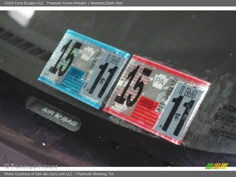Titanium Green Metallic / Medium/Dark Flint 2006 Ford Escape XLS