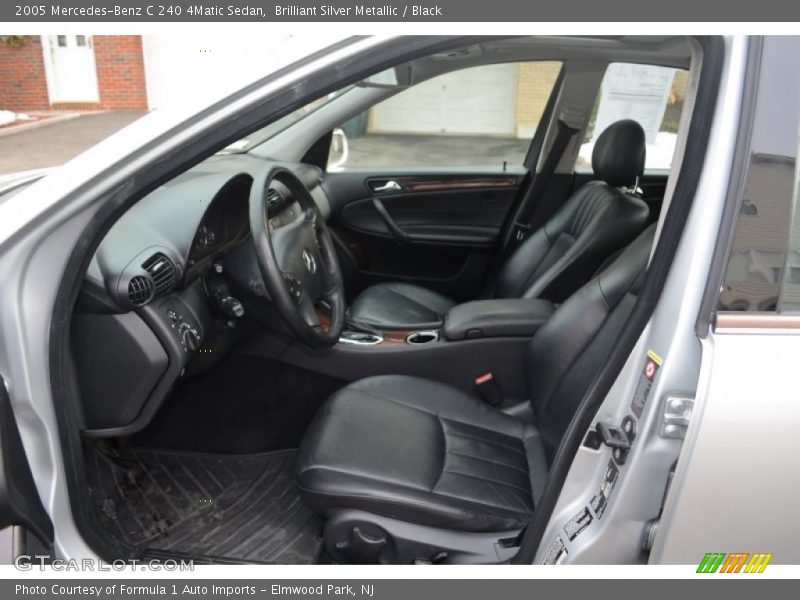 Brilliant Silver Metallic / Black 2005 Mercedes-Benz C 240 4Matic Sedan