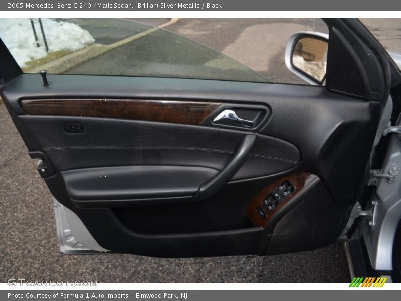 Brilliant Silver Metallic / Black 2005 Mercedes-Benz C 240 4Matic Sedan