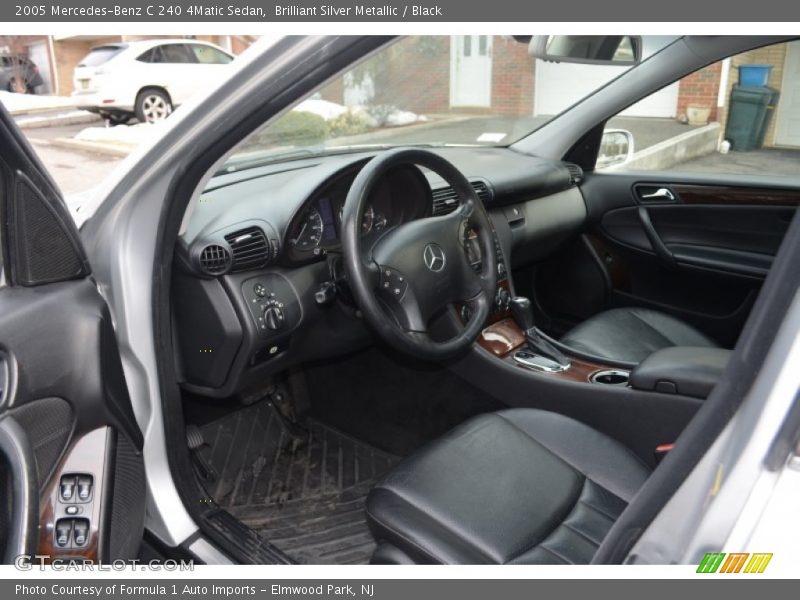 Brilliant Silver Metallic / Black 2005 Mercedes-Benz C 240 4Matic Sedan
