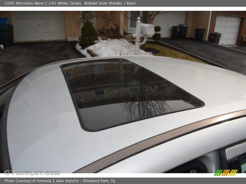 Brilliant Silver Metallic / Black 2005 Mercedes-Benz C 240 4Matic Sedan