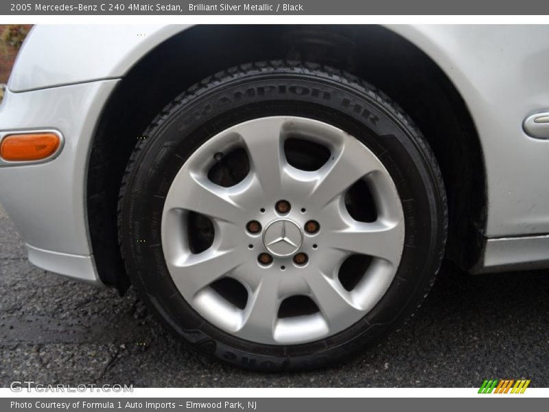 Brilliant Silver Metallic / Black 2005 Mercedes-Benz C 240 4Matic Sedan