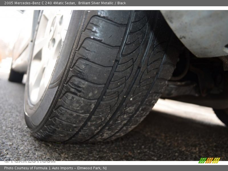 Brilliant Silver Metallic / Black 2005 Mercedes-Benz C 240 4Matic Sedan