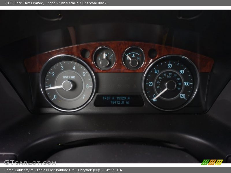 Ingot Silver Metallic / Charcoal Black 2012 Ford Flex Limited
