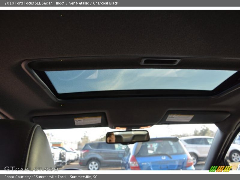 Ingot Silver Metallic / Charcoal Black 2010 Ford Focus SEL Sedan